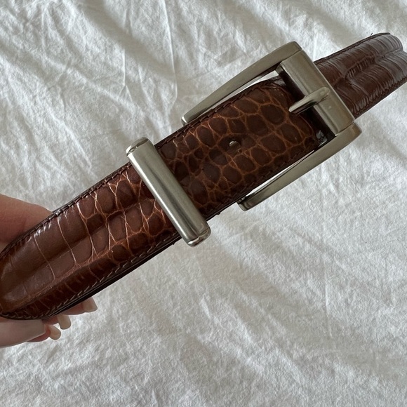 Arden Leather Mens Belt Size 90/36 Brown Italian Leather. - Picture 1 of 7